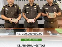 Kejari Gunungsitoli Berhasil Pulihlan Kerugian Keuangan Negara Senilai Rp. 200.000.000,00