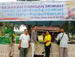 Bantu Stabilisasi Harga, Manajemen Kebun/PKS Sei Rokan Salurkan 1500 kg Beras SPHP.