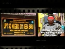 Diduga kuat Salim (SPD) Kepala Sekolah SD 011 Negeri Siak Hulu Tidak Transparan Dalam Menggunakan Dana Bos