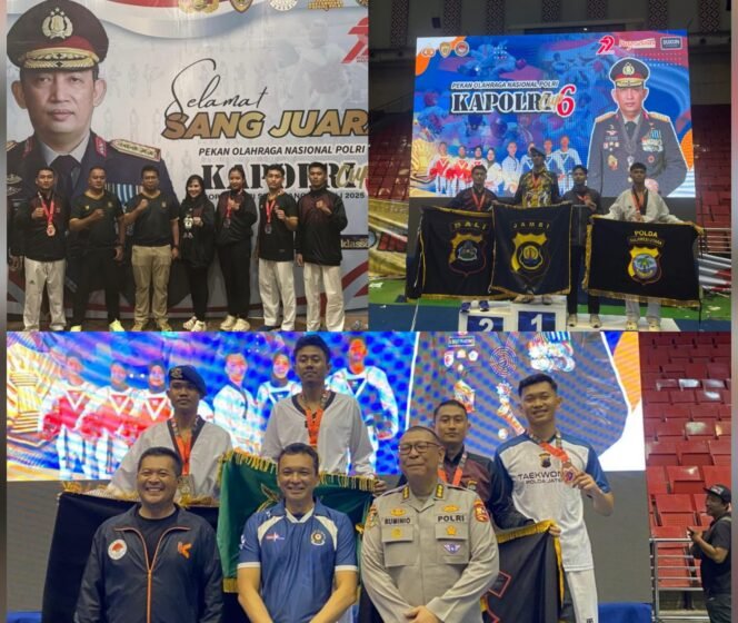
 Kejurnas Kapolri Cup 6, Atlet Taekwondo Polda Bali Raih 2 Medali Perak dan 1 Perunggu