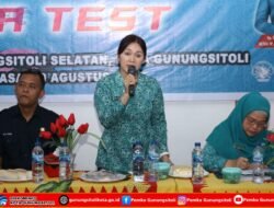 Monitoring TP. PKK Provinsi sumatera Utara Dalam Lomba Iva Test di Kecamatan Gunungsitoli Selatan.