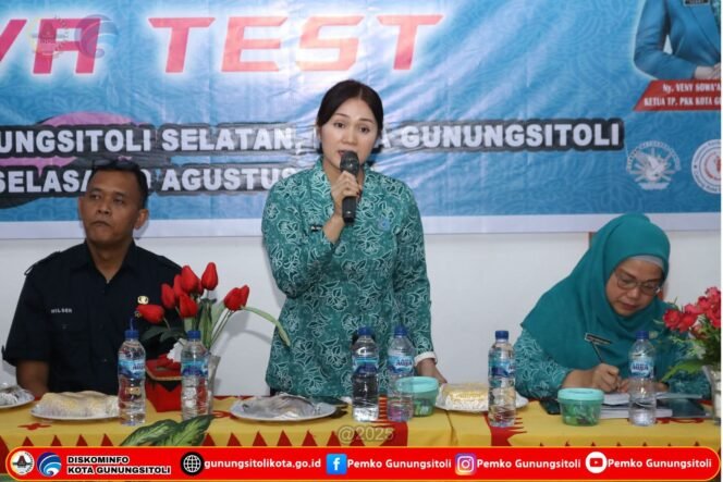 
 Monitoring TP. PKK Provinsi sumatera Utara Dalam Lomba Iva Test di Kecamatan Gunungsitoli Selatan.