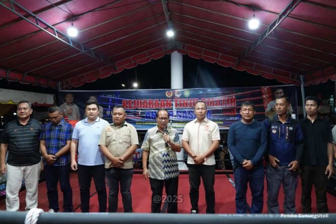 
 Wakil Wali Kota Gunungsitoli Resmi Membuka Kejuaraan Tinju Amatir Antar Sasana yang diselenggarakan oleh PERTINA Kota Gunungsitoli