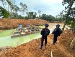 Polres kuansing minta perbantuan Brimob basmikan Tambang Emas Ilegal