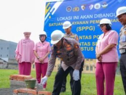 Sukseskan Program MBG dari Pemerintah, Kakorlantas Tinjau Langsung Groundbreaking SPPG  Korlantas Polri 