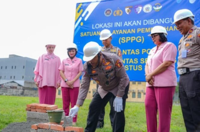 
 Sukseskan Program MBG dari Pemerintah, Kakorlantas Tinjau Langsung Groundbreaking SPPG  Korlantas Polri 