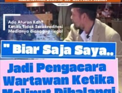 Agus Flores Siap Gugat Pejabat Yang Menghalangi Wartawan Meliput, Tuntutan Ganti Rugi Rp500 Juta Sesuai UU Pers
