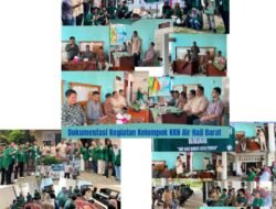 Launching Bank Sampah “Air Haji Barat Kita Peduli”, Wujud Sinergi Mahasiswa KKN Unitas Padang Dengan Nagari