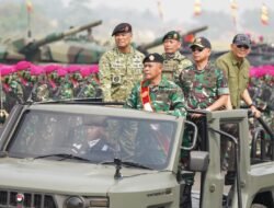 Panglima TNI dan Menhan RI Tinjau Geladi Bersih Upacara Gelar Pasukan Operasional dan Kehormatan Militer