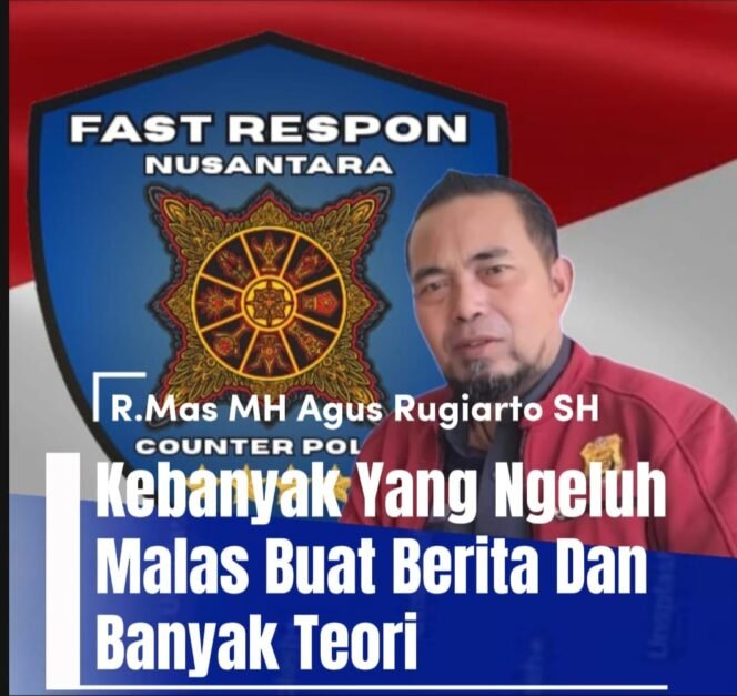 
 Ketum Faat Respon R. Mas Agus Rugiarto Sindir Rekan yang Hanya Banyak Teori Tanpa Aksi