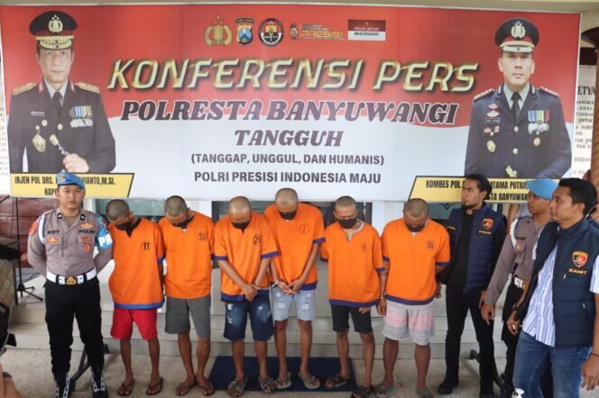 
 Polresta Banyuwangi Bongkar Sindikat Curanmor, Enam Orang Ditangkap
