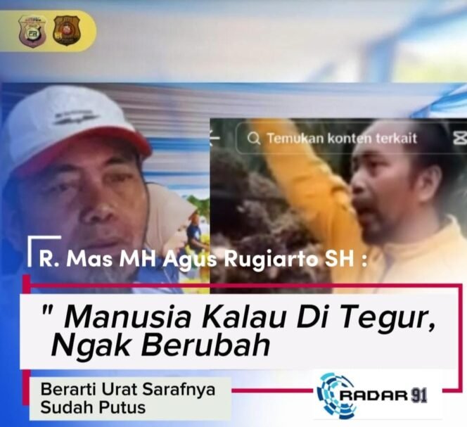 
 Ketum PW FRN Counter Polri Ingatkan Pentingnya Berubah Usai Ditegur