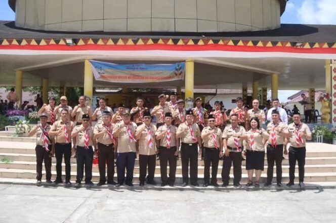 
 Pemkab Nias Utara Peringati  HUT Gerakan Pramuka Ke-64 Kwartir Cabang Nias Utara.