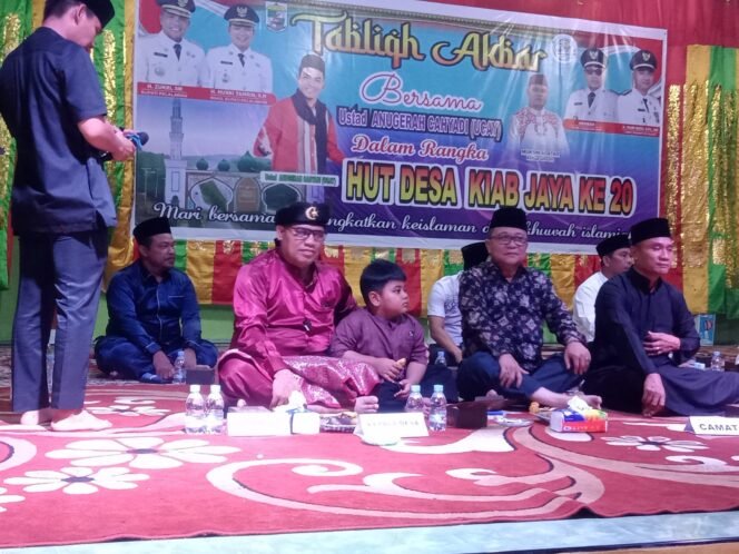 
 Desa Kiab Jaya Mengadakan Tabligk Akbar, Dalam Rangka Hari Jadi Yang Ke-20