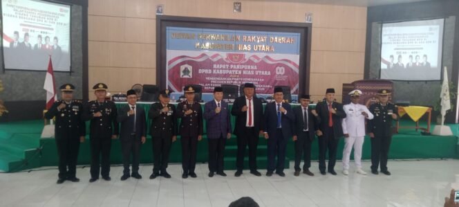 
 Rapat Paripurna DPRD Nias Utara Ikuti Khidmat Pidato Kenegaraan Presiden Prabowo.