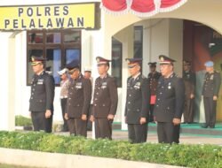 Polres Pelalawan Melaksanakan Upacara Peringati Hari Kemerdekaan Kemri Ke-80