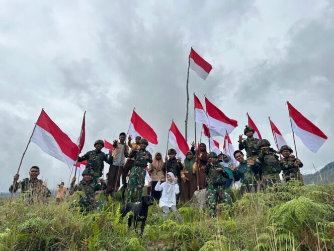 
 Sang Merah Putih Berkibar dari Ufuk Timur Indonesiaku