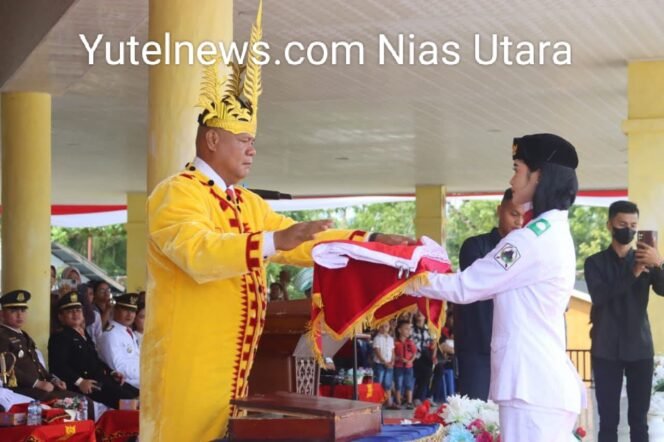 
 Detik-Detik Proklamasi HUT KE-80 KEMRI Tahun 2025 Di Kabupaten Nias Utara
