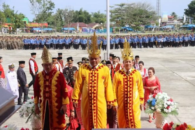 
 Detik-detik Proklamasi HUT KEMRI KE-80 di Kabupaten Nias Utara di Hadirin  Oleh Ketua dan Anggota DPRD Kabupaten Nias Utara