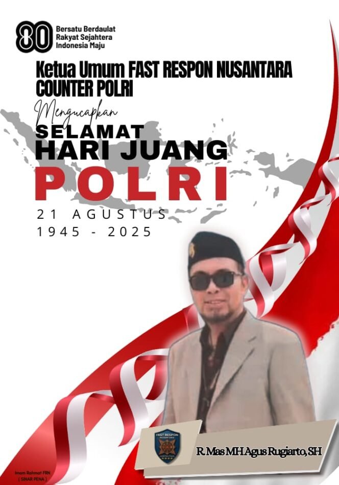
 Ketum FRN Agus Flores Sampaikan Selamat Hari Juang Polri 2025