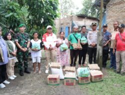 Kapolres Simalungun Bersama Forkopimda Salurkan Bantuan Kemanusiaan kepada Korban Angin Puting Beliung