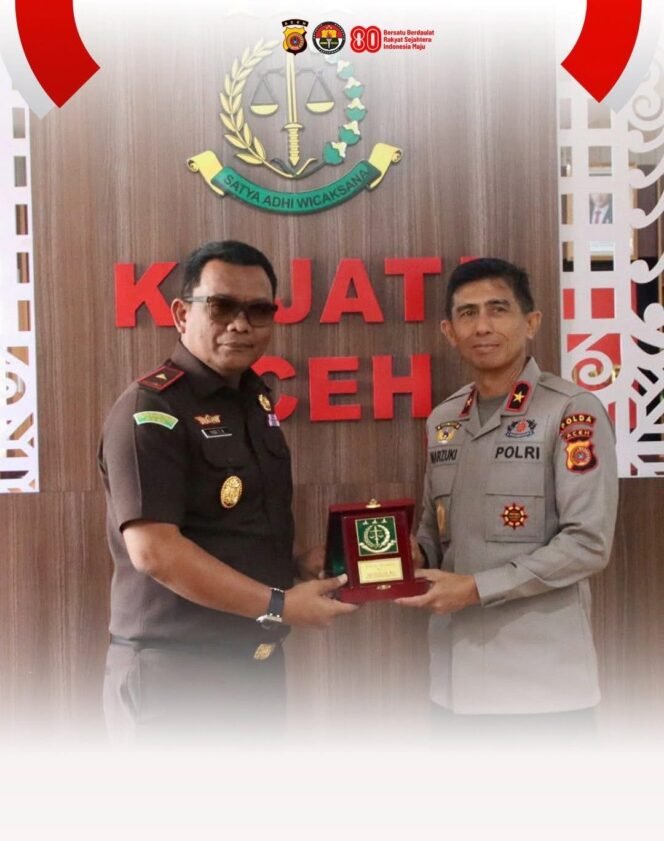 
 Kapolda Aceh Audiensi ke Kajati: Perkuat Sinergi Antar Penegak Hukum