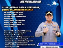 Kisruh di Beberapa Wilayah, Kapolres Aceh Timur Menghimbau Warga Agar Jangan Mudah Terprovokasi