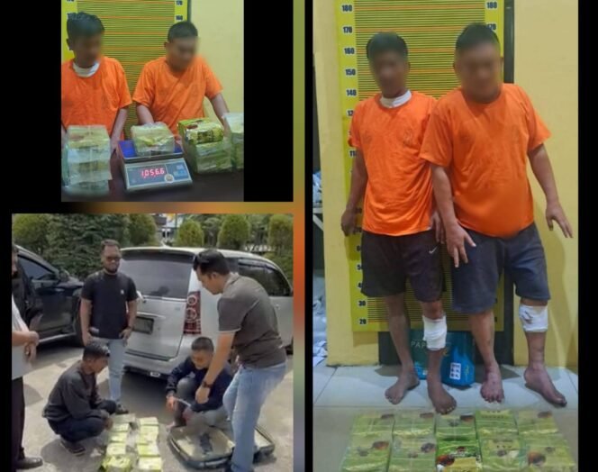 
 Polda Sumut Berhasil Menggagalkan Pengiriman 10 Kilogram Sabu Jaringan Antar provinsi dua Orang Tersangka Berhasil di Amankan
