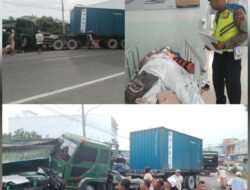 Polres Simalungun Tangani Kecelakaan Beruntun Dini Hari: Truk Tabrak Minibus dan Rumah Warga, 7 Korban Luka Ringan
