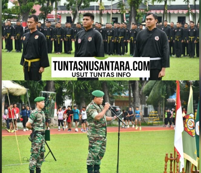 
 165 Prajurit Kodam I/BB Naik Sabuk Hijau di UKT Pencak Silat Militer