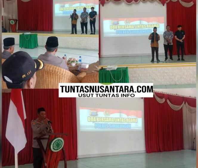 
 Polres Simalungun Gelar Doa Bersama, Satukan Hati dalam Kebhinekaan untuk Kebaikan Bangsa