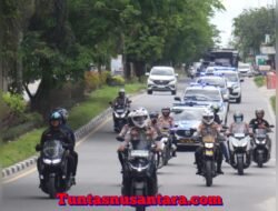 Polres Pelalawan Melaksanakan Patroli Skala Besar & Show Of Force Dalam Rangka Monitoring dan Pantau Situasi Kantibmas