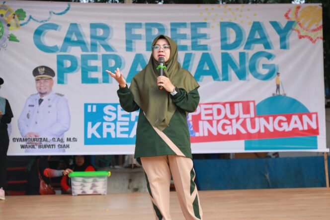 
 Ribuan Warga Meriahkan CFD Perdana Tualang, Bupati Siak Dorong Gaya Hidup Sehat dan RTH Baru