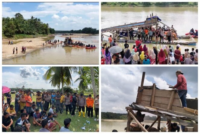 
 Bravo….Polres Kuansing Gelar Patroli Gabungan ,Berhasil Temukan 55 Rakit Peti di Sungai Kuantan