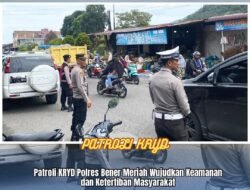 Patroli KRYD Polres Bener Meriah Wujudkan Keamanan Dan Ketertiban Masyarakat