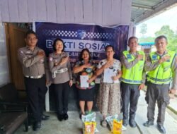 Satlantas Polres Simalungun Wujudkan Kepedulian Sosial, Berikan Baksos kepada Relawan Laka Lantas di Hari Lalu Lintas Bhayangkara ke-70