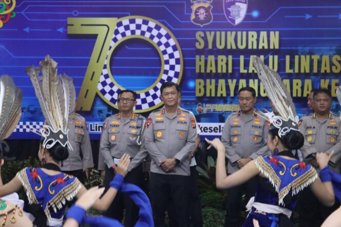 
 Ditlantas Polda Kalteng Gelar Syukuran Hari Lalu Lintas Bhayangkara ke-70