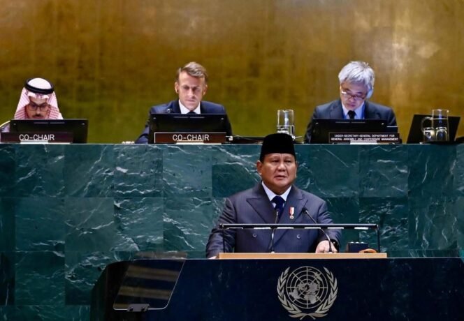 
 Presiden Prabowo Subianto Menghadiri Rapat Konferensi Internasional Membahas Perdamaian Antara Israel dan Palestina