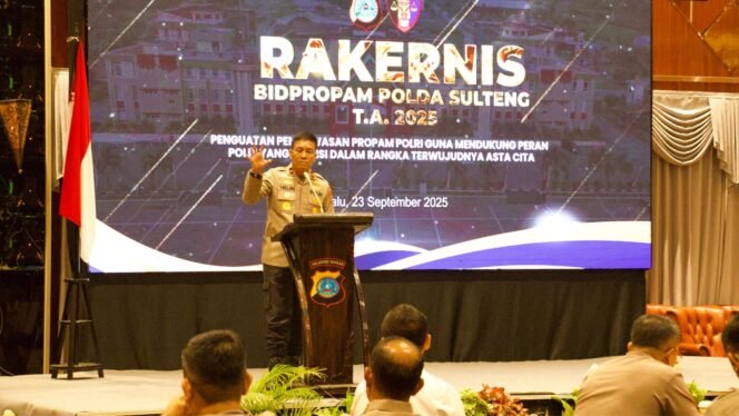 
 Buka Rakernis Bidpropam, Wakapolda Sulteng Ingatkan Jajaran Jaga Kepercayaan Publik