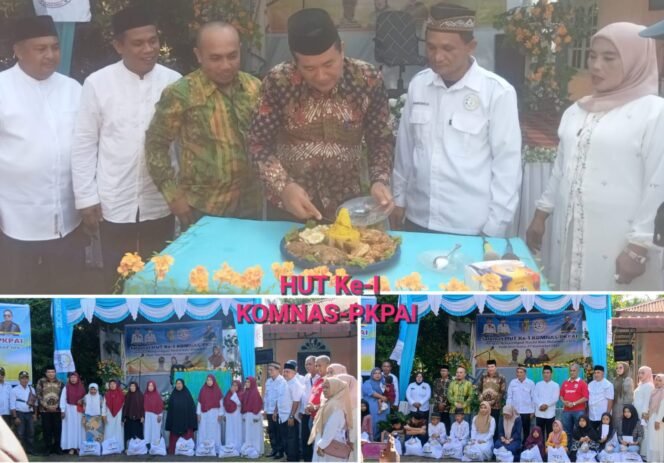 
 KOMNAS-PKPAI Rayakan HUT ke-1 Disertai Maulid dan Santuni Ana Yatim, Duafa & Lansia
