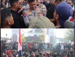 Kedepankan Sisi Humanis, Polda Kalteng Sukses Kawal Aksi Unras di Kantor DPRD Dengan Aman dan Tertib