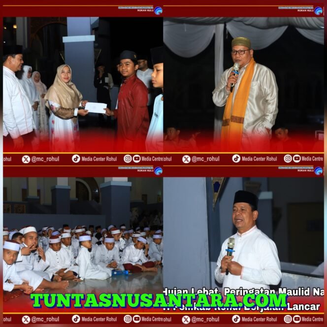 
 Diawali Hujan Lebat, Peringatan Maulid Nabi 1447 H Pemkab Rohul Berjalan Lancar