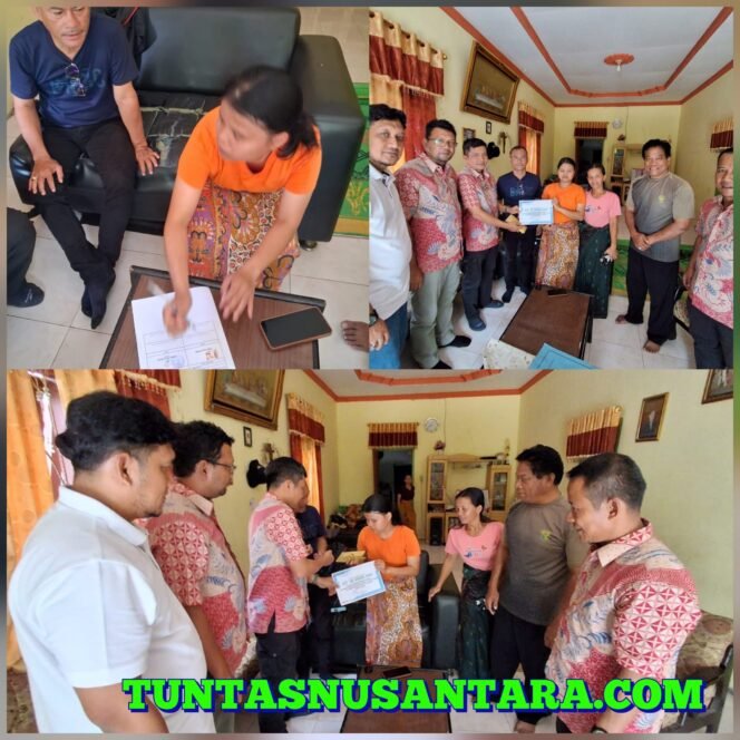 
 Rasa Peduli dan Solidaritas PTPN IV Regional I Kebun Bangun Beri Bantuan kepada Keluarga Almarhum Wahidin Waterius Manik