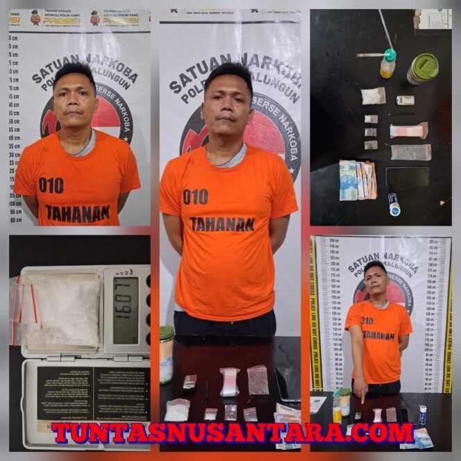 
 Sat Narkoba Polres Simalungun Bongkar Jaringan Sabu, Bandar asal Siantar Ditangkap dengan 16 Gram Sabu