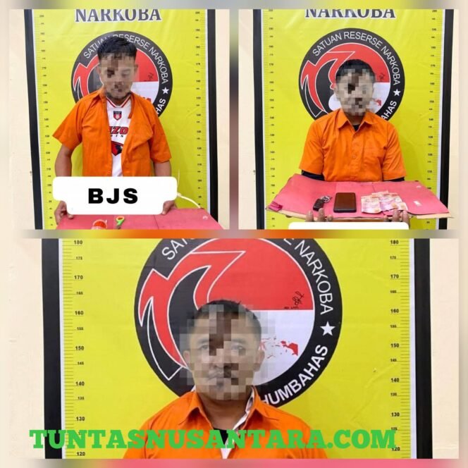
 Satres Narkoba Polres Humbahas Bekuk Dua ASN Diduga Penyalahguna Narkoba, Satu Pengedar Turut Diamankan.