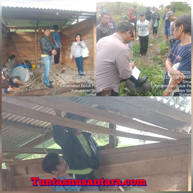 
 Pengabdian Tanpa Batas, Polres  Simalungun Sigap Evakuasi Warga Gantung Diri di Panei Tongah