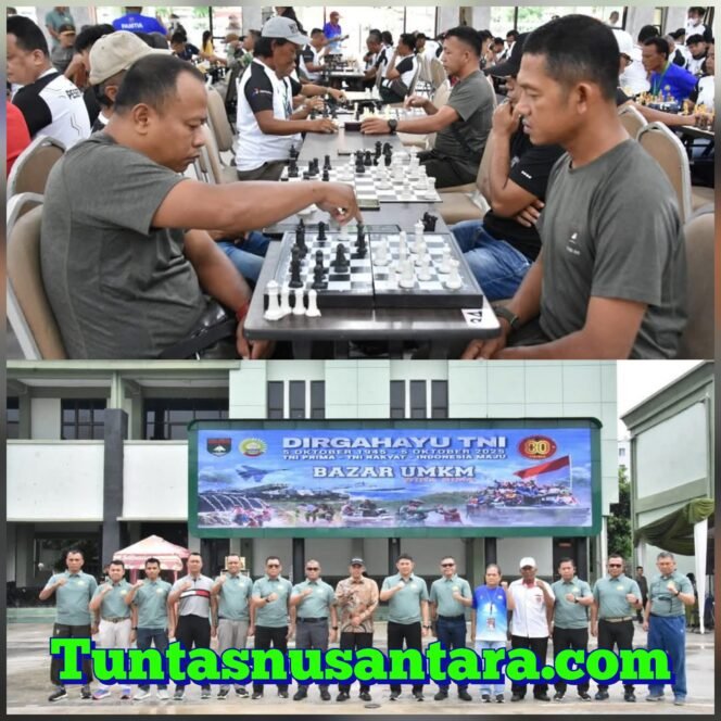 
 Danrem 031/WB secara Resmi Buka Open Tournament Catur Piala Panglima TNI dan Bazar UMKM Wira Bima