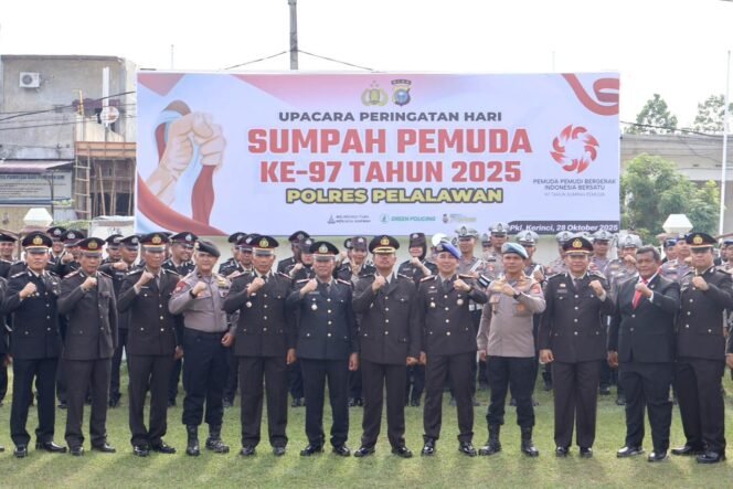 
 Polres Pelalawan Gelar Upacara Peringatan Hari Sumpah Pemuda ke-97