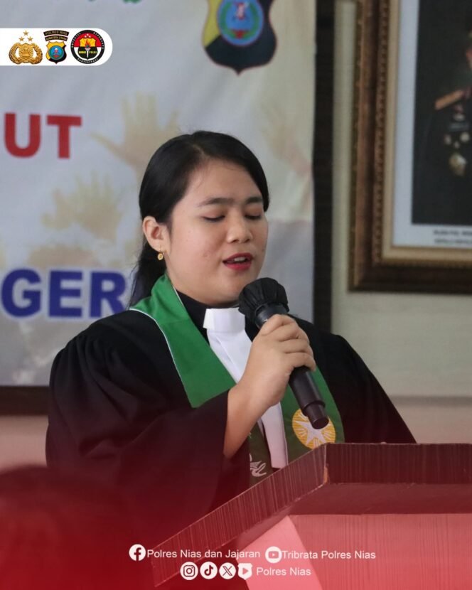 
 Polres Nias Gelar KKR Safari Kebangsaan”Doa Bersama Untuk Negeri”, Perkuat Iman dan Kepedulian Sosial