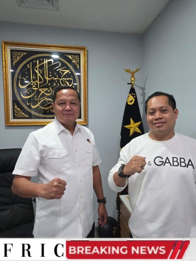 
 Brigjen Pol Indra Tunjukan Hubungan Kerjasama Yang Baik, Ketum FRIC Jalin Sinergi dan Profesionalitas